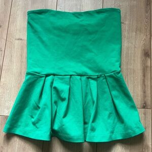 Susana Monaco Strapless Peplum Top